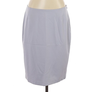 Barney’s‎ New York 14 pale blue gray lined classic preppy career pencil skirt